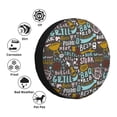 thumbnail image 4 of Naloa Barbeque PVC Leather Spare Tire Wheel Cover for Car Truck SUV Camper Trailer Universal Fit many size17 inch, 4 of 6