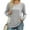 Light Gray, variant on SNKSDGM Easter Shirts Women's Tops Short Sleeve Plus Size Women's Solid Color Long Sleeve Shirt Loose Fit Casual Top for Back To School Going Out Tops for Women