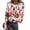 AC03_Multicolor, variant on Christmas Shirts for Women 2026 Xmas Printed Top Crew Neck Long Sleeve Trendey Lightweight Tunic Yellow M