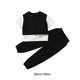 thumbnail image 3 of Jumpingount Conjunto de ropa de verano para niñas, camiseta de manga corta de estilo informal para niños, pantalones de moda, ropa, chándal, conjuntos de ropa Negro 150cm, 3 of 6