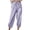 Purple, variant on Sngxgn Women's Casual Elastic Waist Comfy Wide Leg Pants with Pockets(Blue,XXXL)