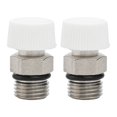 thumbnail image 2 of 2Pcs Male Thread Nickel Plated Brass Manual Radiator Air Vent Plug Valve Fully Automatic Air Vent Valve Accessory Part, 2 of 9