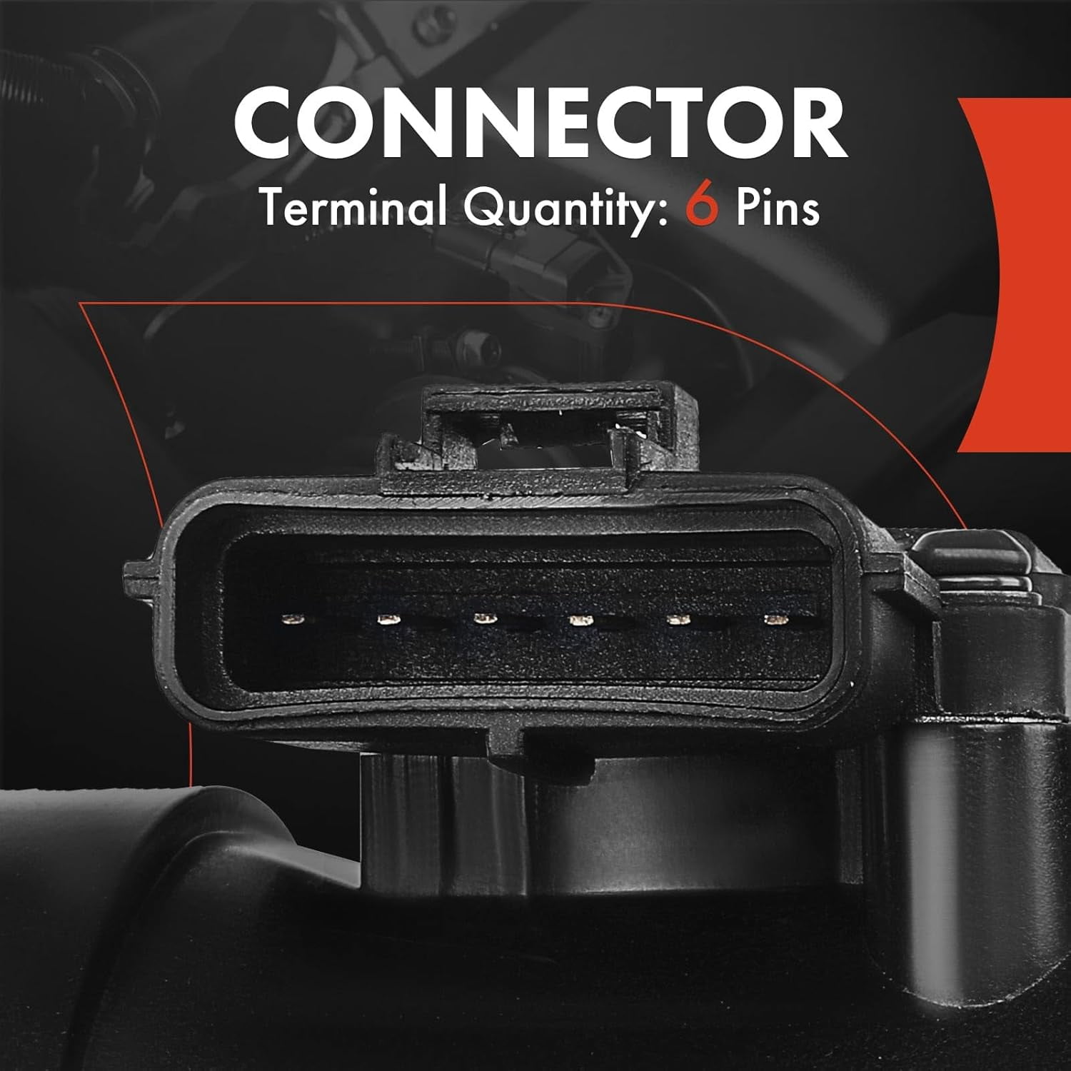 A-Premium Mass Air Flow Sensor Meter [6-Pins] Compatible with Ford F-250/350/450/550 Super Duty, E-150/250/350/450/550 Series Van, Explorer, Econoline, Excursion, Replace# AFH8006D, 7450019