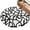 White, Black, Gray, variant on Round Rugs 6Ft, Abstract Black Round Area Rug Washable Indoor Throw Carpet, Bold Lines Modern Vines Swirls Graphic Soft Non Slip Circle Rug for Office Cabinet Home Decor Aesthetic