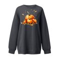 thumbnail image 4 of Meichang T-Shirts de l'Action de Grâce pour Femmes Chandails en Molleton Graphiques Citrouille Merci Chandails en Molleton à Manches Longues Col Rond Surdimensionnés, 4 of 4