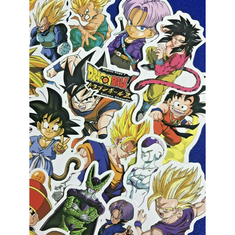 100 Lot Dragon Ball Z GT Character Sticker Pack For Laptop Wall