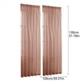 thumbnail image 2 of Curtain Window Solid Color Semi Sheer Panels for and Practical Use Polyester Material Customizable Light Diffusion Versatile Living Space Enhancer Easy Care Curtain Solution, 2 of 5