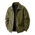 thumbnail image 2 of Men's Corduroy Jacket Fall Casual Button Down Jacket with Notched Collar & Side Pockets Relaxed Fit Outerwear M, 2 of 9