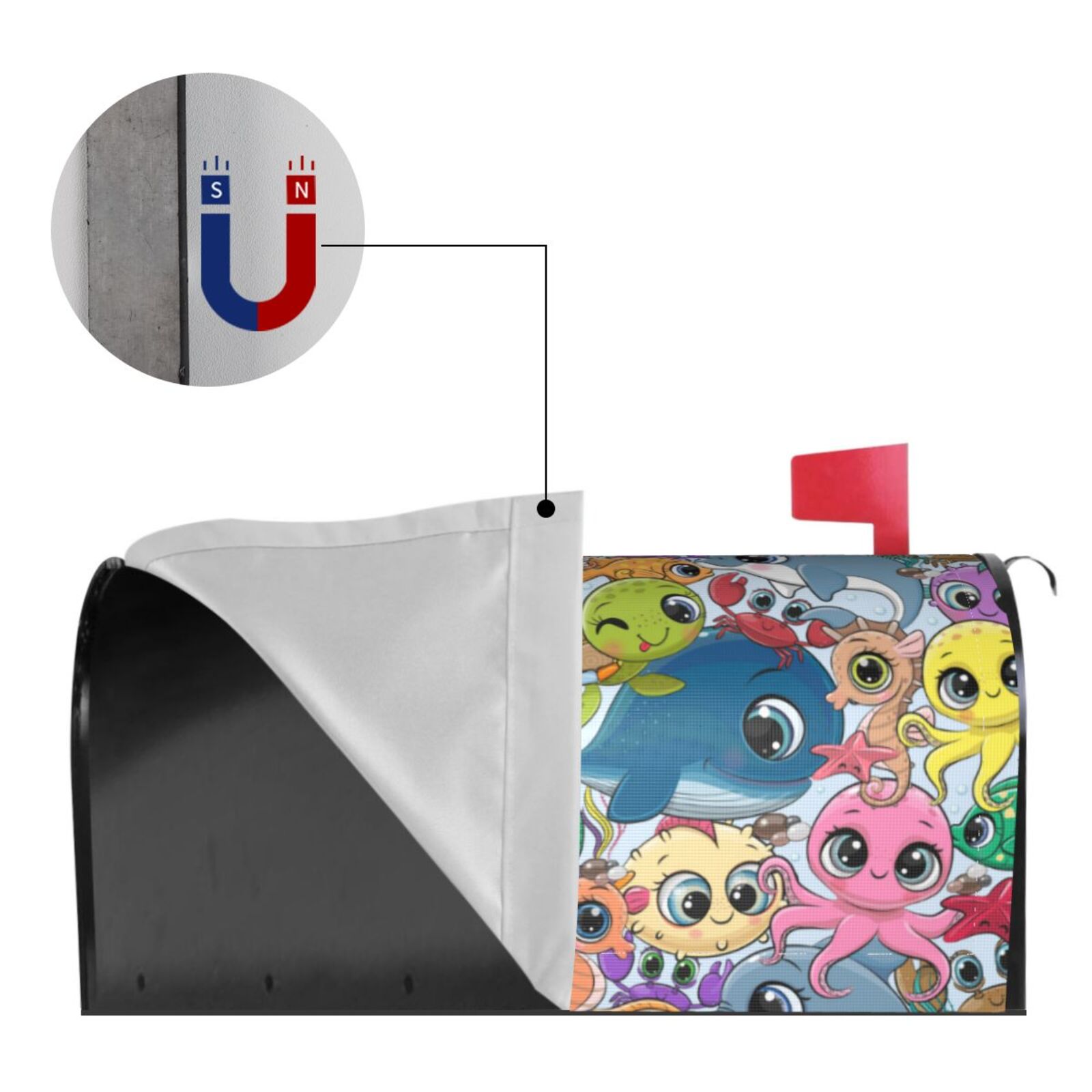 Kdxio Magnetic Mailbox Cover 21x18 in Mailbox Cover Outdoor Decoration Holiday Mailbox Covers for Home Garden Yard-21x18 in