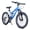 Blue, variant on 20 Inch Mountain Bike,7-Speed Adult Dual-Suspension Bicycle with Sturdy Steel Frame,Black