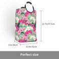 thumbnail image 3 of KLL Orchids Flowers Laundry Hamper,Large Canvas Fabric Lightweight Storage Basket Toy Organizer Dirty Clothes Collapsible Waterproof, 3 of 6