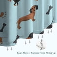 thumbnail image 6 of Dachshund Footprint Bone Shower Curtain 36"x72" ,Bathroom Decorative Shower Curtains Set with 12 Hooks,Modern Waterproof Washable Shower Curtain, 6 of 6