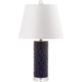 thumbnail image 4 of SAFAVIEH Dixon 23.5 in. H Inverted Print Table Lamp, Navy, Set of 2, 4 of 6