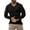 Black, variant on Men's V-Neck Long Sleeve Shirts in Solid Color with Textured Dressy Sweater Blouse Design for Fall Fashion 2025, Loose Outfits and Casual Wear,Black,L
