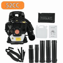 Backpack Leaf Blower, 52CC 1.7 HP 2-Cycle Gas Leaf Blower, 550 CFM , 200 MPH , Powerful Clearing Performance and Ergonomic Design
