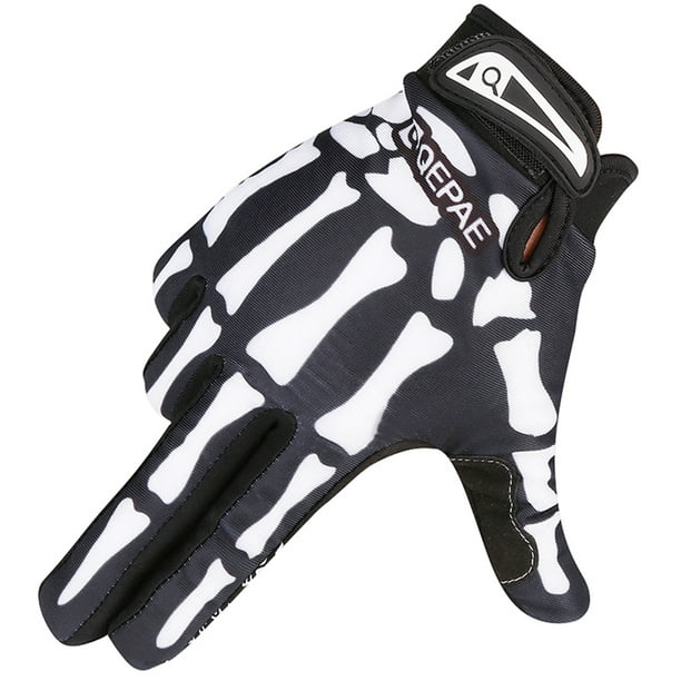 Guantes de ciclismo Deporte al aire libre Carreras Bicicleta Motocicleta Fantasma Esqueleto Calavera Guantes