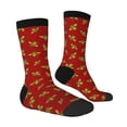 thumbnail image 2 of Goofa Hohey Bee Golden Printed Men's Crew Socks, Soft Durable Breathable Moisture-Wicking with Odor Control Cotton socks, 2 of 9