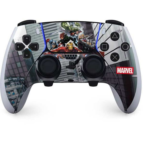 Skinit Marvel Avengers Attack PS5 DualSense Edge Pro Controller Skin