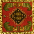 thumbnail image 1 of Ahgly Company Indoor Square Persian Yellow Traditional Area Rugs, 4' Square, 1 of 4