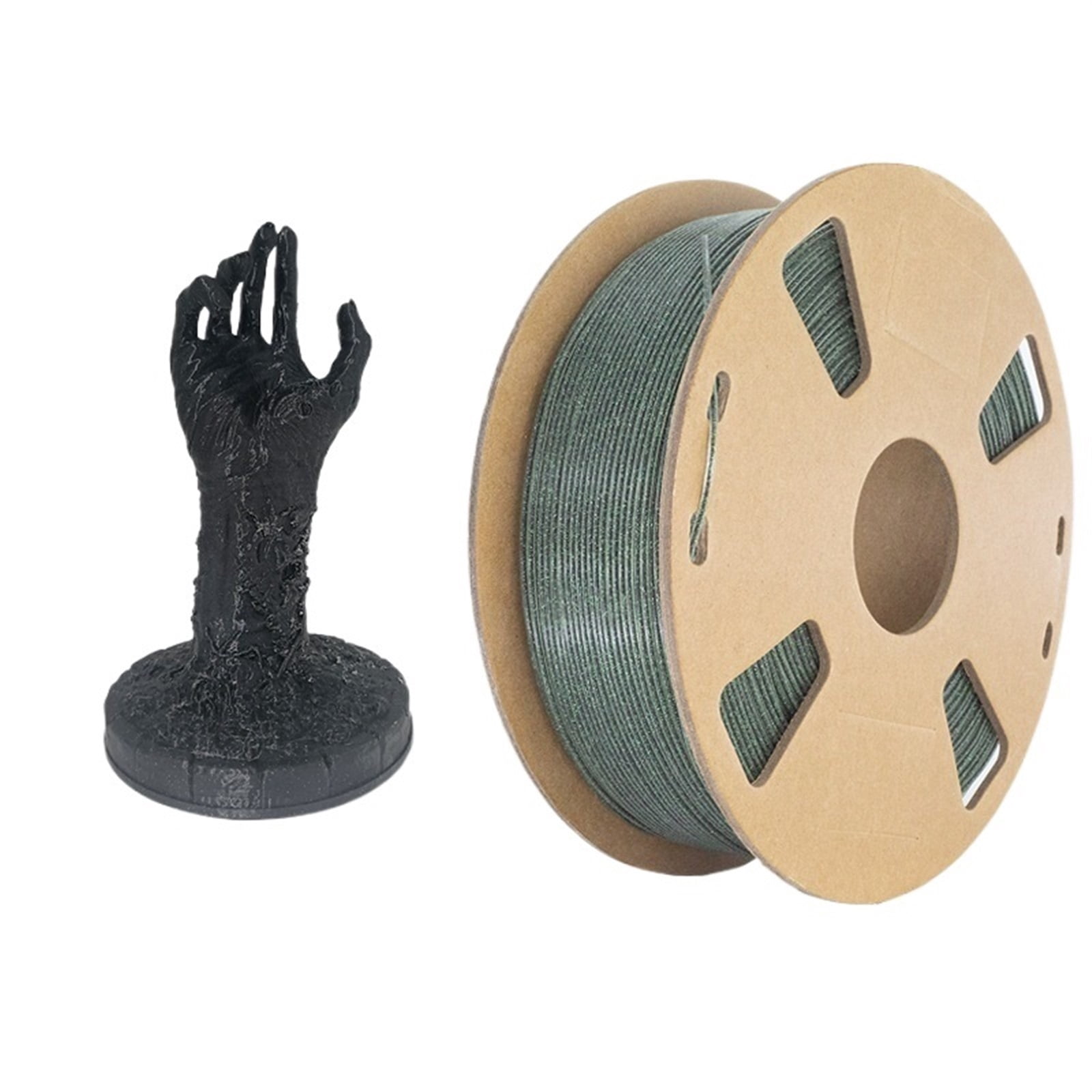 3D Printer PLA Filament with Glitter, Shining Glow In The Blue/Green, 1.75mm Filament 1KG/Spool for 3D Printing Consumables