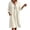 White, variant on Lnmiateer Women Relaxed Midi Dress Deep V‑Neck 3/4 Rolled Sleeve Crochet Trim With Pockets Beach Vacation Going‑Out Outfit