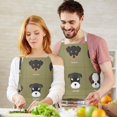 thumbnail image 3 of Dog Breeds Apron-Garden Aprons for Women with Pockets-Cotton Linen Waterproof Kitchen Cooking Gardening Aprons Adjustable for Kitchen,Cooking,BBQ and Salon 33x27 Inch, 3 of 7