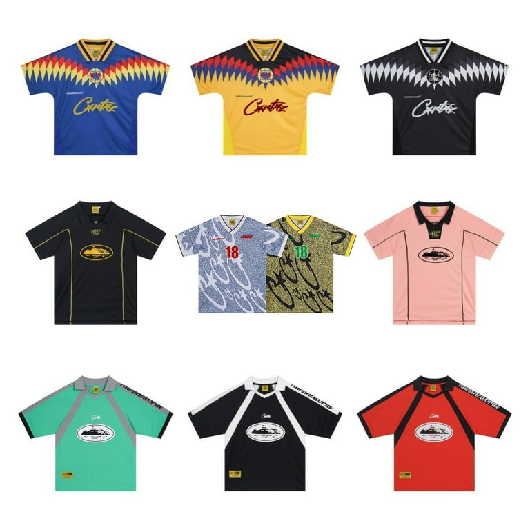 Corteiz Football Shirt For Men and Women Retro Popular Round