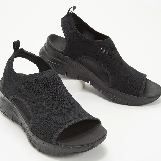 Women Summer Sandals Plus Size Comfort Casual Sport Shoes Female Beach Wedge Shoes Mesh Fish Platform Roman Sandals qym unisex