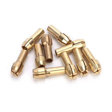

10pcs 0.5-3.2mm Mini Brass Collets Chucks Electric Grinder Tool Accessories (4.3mm)