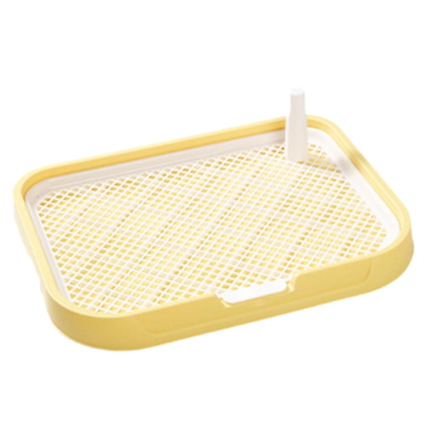 Soporte para almohadilla para orinar para perros Salvador Bandeja para orinal Amarillo