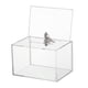 thumbnail image 1 of Caja de sugerencias, caja de donación acrílica con cerradura, transparente, soporte de letrero para colección de donaciones escolares, boleto de, 1 of 8