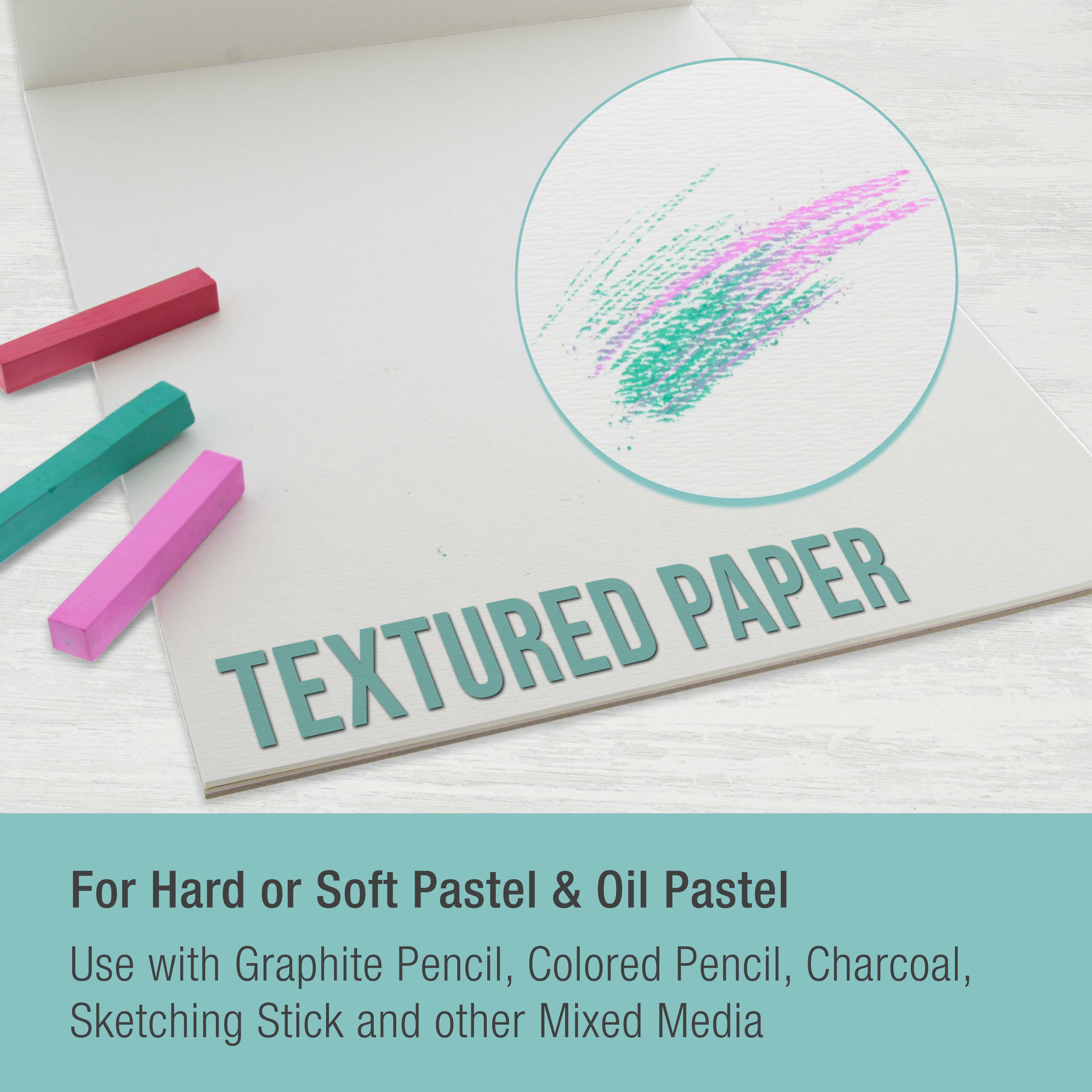 Pastel Paper Pad 30 Off-White Sheets 160g/75lb. size 29.7 x 21 cm (A4) /  8.3 x 11.7