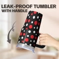 thumbnail image 5 of Geometric Texture 20oz Stainless Steel Tumbler with Handle, Insulated Travel Coffee Mug Double Wall Leak-Proof Lid, 5 of 5