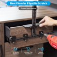 Neitra Hardware Jig, Adjustable Drill Guide for Accurate
