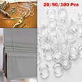 thumbnail image 6 of Yannee 11mm Clear Plastic Roman Blind Curtain Rings Vertical Blinds Curtain Parts, 6 of 11