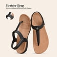 thumbnail image 5 of DREAM PAIRS Women's Orthotic Walking Sandals Comfortable Arch Support Sandals with Adjustable Straps Ergonomic Non-Slip T-Strap Dress Sandals for All-Day Wear, 5 of 8