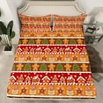 thumbnail image 2 of Castle Fairy Gingerbread Man 4pcs Bed Sheets,Merry Christmas King Sheets,Festival Theme Super Cozy Sheet Set,Breathable Xmas Home Decor, 2 of 7
