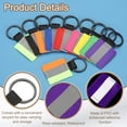 thumbnail image 3 of Uxcell 8Pcs Reflective Keychain High Visibility Tags Lanyards Pendants Zipper Pulls Waterproof for Backpack Running Cycling Purple, 3 of 6