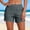 Gray, variant on Sentmoon Swim Shorts Womens Women Shorts High Waist Stretchy with Pockets Elastic Waist Regular Fit Gym Shorts Women Hawaiian for Vacation and Resort Wear S-2XL