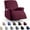 Burgundy Red, variant on AuraLane Recliner Chair Cover with Storage Pockets,Stretchable Striped Slipcover for 1-Seater Chairs