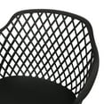thumbnail image 4 of GDF Studio Tate Outdoor Modern Dining Chair , Set of 4, Black, 4 of 6