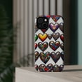 thumbnail image 4 of DistinctInk Tough Case for Apple iPhone 15 PLUS (6.7" Screen), Compatible with MagSafe Charging - "Vibrant Graffiti Hearts: A Colorful Display", 4 of 6