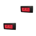 thumbnail image 2 of Sidaley Reloj Digital ABS para coche, reemplazo de pantalla de fecha, tablero autoadhesivo para el hogar, oficina, relojes para vehículos Naranja 2piezas, 2 of 6