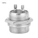 thumbnail image 1 of Adaptador de conector de aviación, 100 piezas Enchufe de aviación Carcasa de acero inoxidable universal 2 pines Conector macho Enchufe 16 mm Adaptador de conector de aviación de metal Enchufe macho, 1 of 7