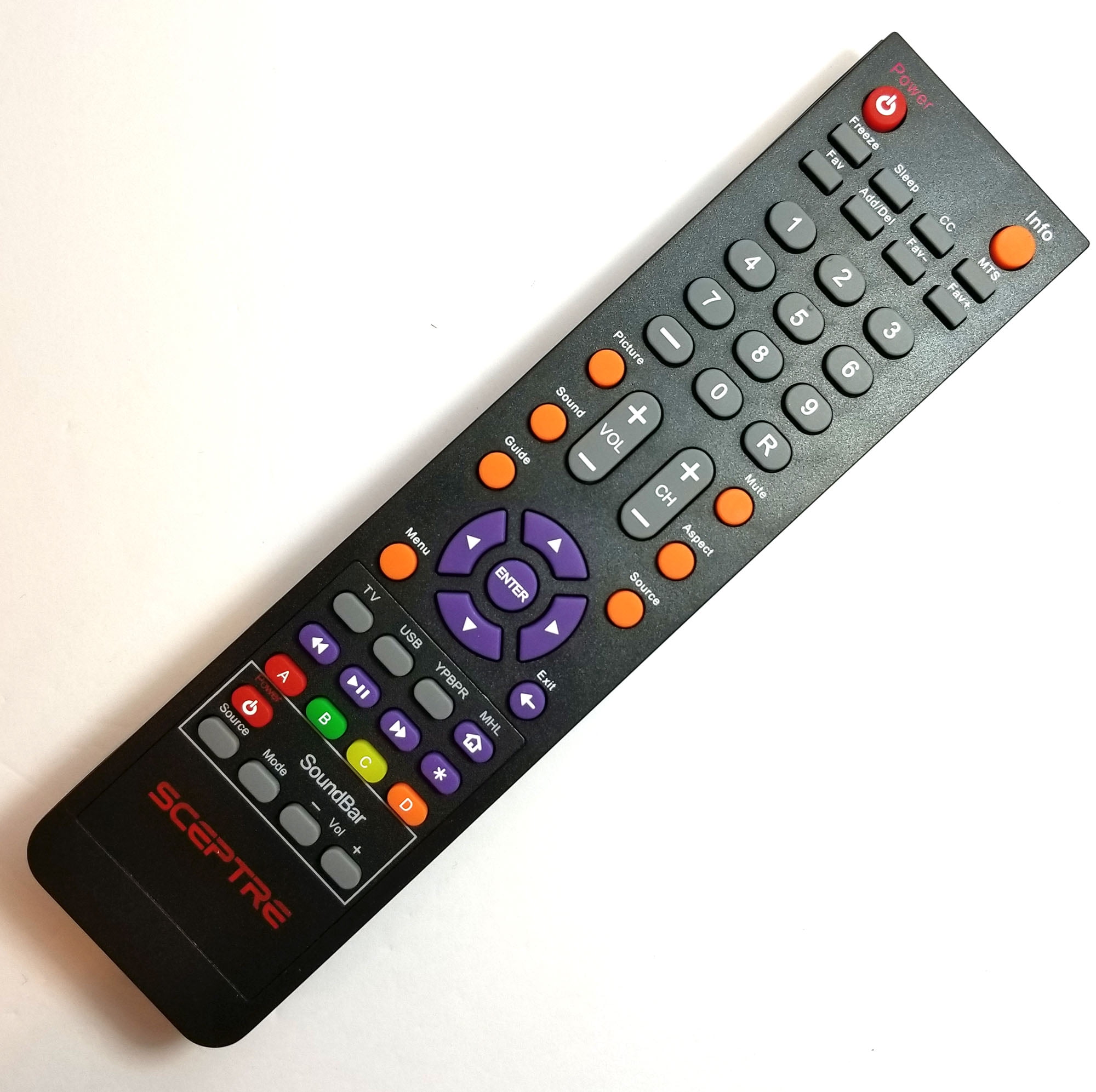Sceptre Tv Universal Remote at Dave Green blog