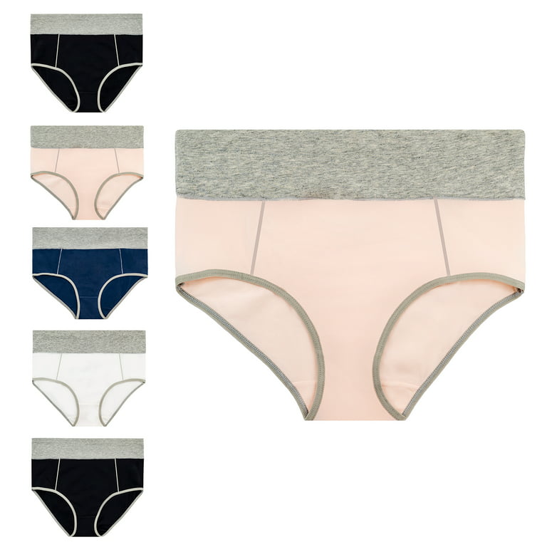 Emprella High Waisted Underwear for Women-Brief Panties-Underwear
