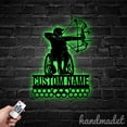 thumbnail image 3 of Handmadetneonsign Wheelchair Archery Medal Hanger, Athlete Metal Sign Wall Decor, House Metal Decor 56425, 3 of 5