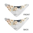 thumbnail image 6 of Goofa Pumpkin And White Marble Pattern Pet Scarf Bandana - Adjustable and Comfortable,Dog Scarf Bib Kerchief Breedfor Dogs and Cats-Small, 6 of 8