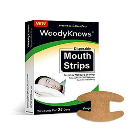 Woodyknows Anti Snoring Sleep Strips Disposable Mouth Strips Tape Reduce Mouth Dryness Sore Throat Snoring Solution