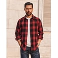 thumbnail image 2 of COOFANDY Mens Flannel Shirts Long Sleeve Plaid Button Down Shirts Casual Cotton Shirts, 2 of 6